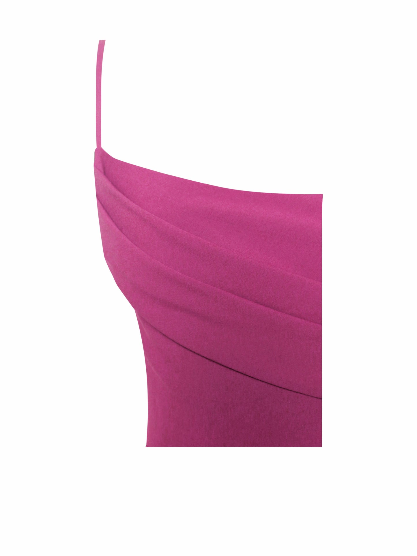 Vestido Fiona® con Plumas Fucsia