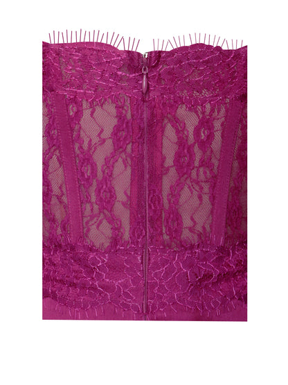 Vestido Everleigh®  Fucsia de encaje