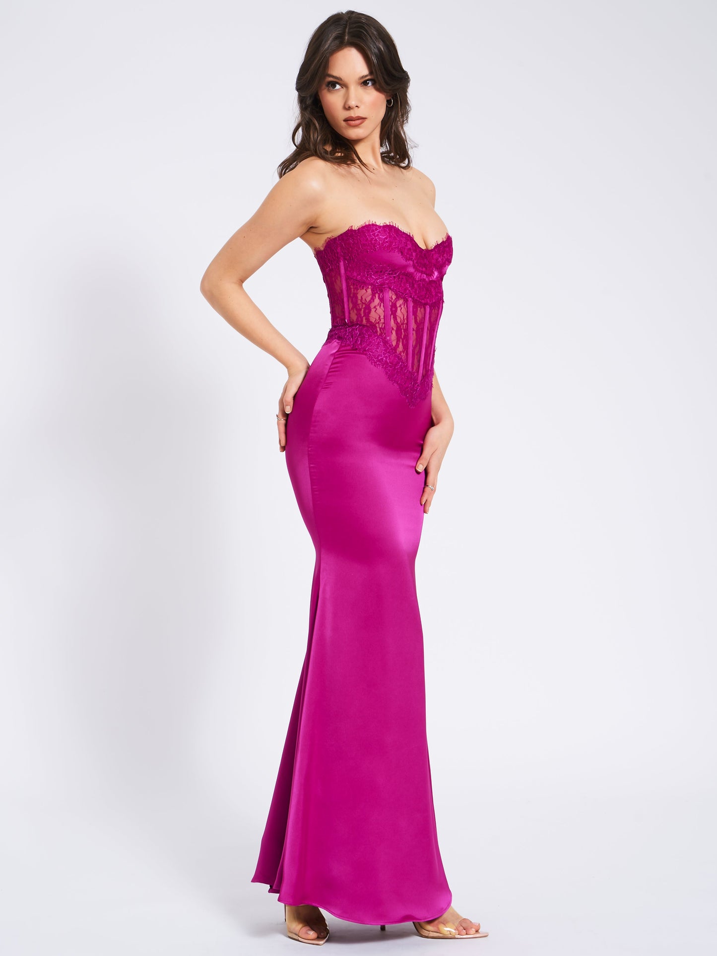 Vestido Everleigh®  Fucsia de encaje