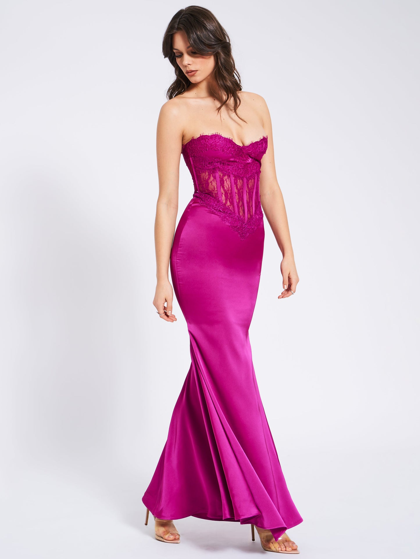 Vestido Everleigh®  Fucsia de encaje